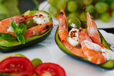 dish - shrimpの写真素材