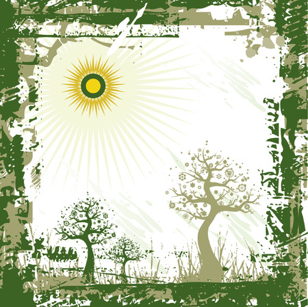 vector green backgroundのイラスト素材