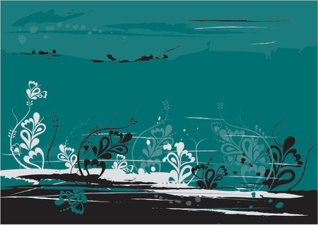 Grunge background with many shapes,vector illustrationのイラスト素材