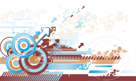 Background with shapes, vectorのイラスト素材