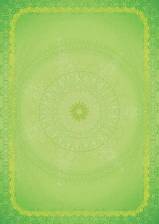 green christmas certificate,vector illustrationのイラスト素材