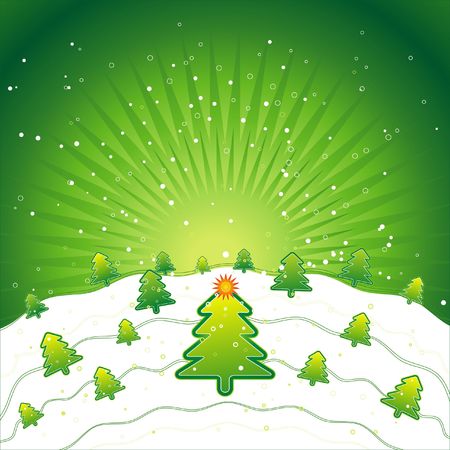 new, eve, tree, star, xmas, card, pine, snow, print, green, flake, field, curve, light, paint, shape, color, merry, alder, vector, forest, design, winter, nature, natural, holiday, graphic, drawing, clipart, colours, picture, cartoon, greeting, trimming, abstract, radiance, gradation, christmas, snowflake, beautiful, decoration, composition, stylization, illustrationのイラスト素材