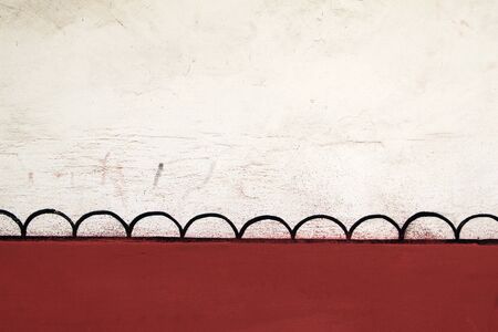 background of old wall with brown decorative elementの写真素材