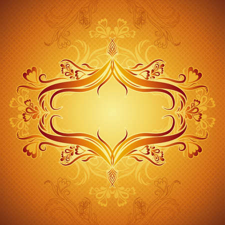 golden modern background, vector illustrationのイラスト素材