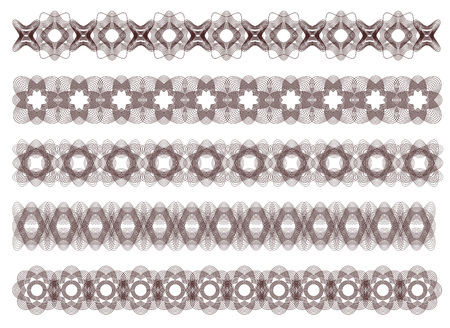 five decorative lines, vectorのイラスト素材