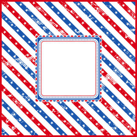 usa square background with texture, vector illustrationのイラスト素材