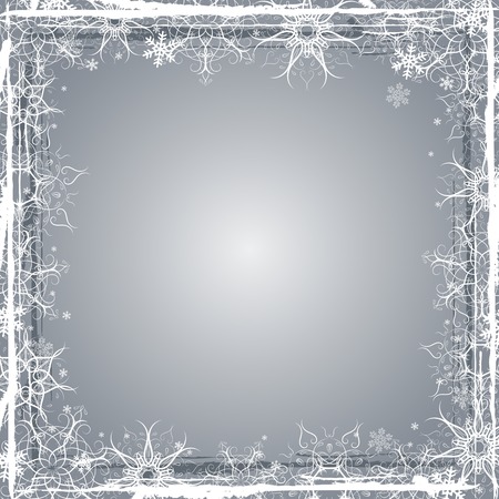 silver grunge christmas background, vector illustrationのイラスト素材