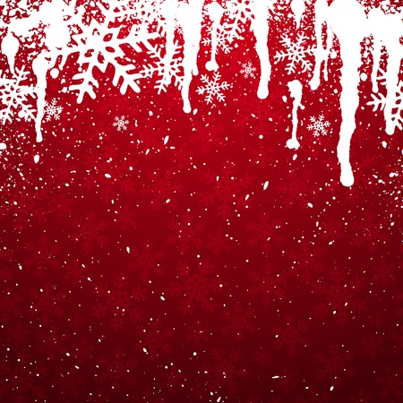 red christmas background, vector illustrationのイラスト素材
