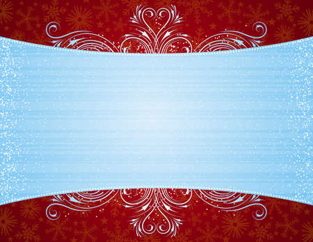 blue background with decorative ornaments, vector illustrationのイラスト素材