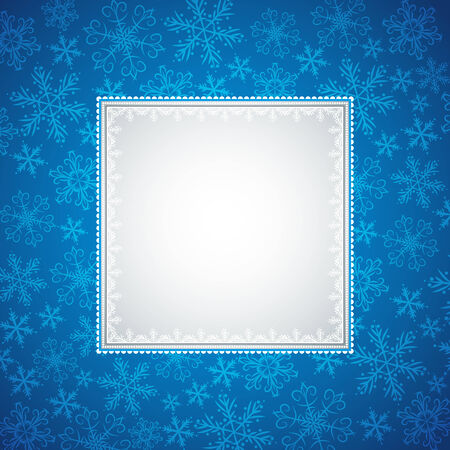 blue christmas background, vector illustrationのイラスト素材