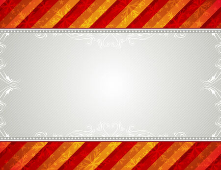 christmas background with snowflakes and  decorative framesのイラスト素材
