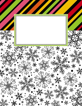 color  background with christmas elements,  vector illustrationのイラスト素材