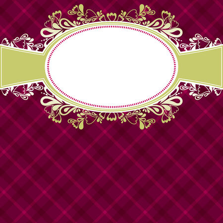 checked red background with label,   illustrationのイラスト素材