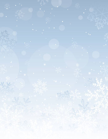 silver christmas background with snowflakes,  illustrationのイラスト素材