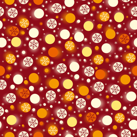 red wrapping paper with snowflakes,  illustrationのイラスト素材