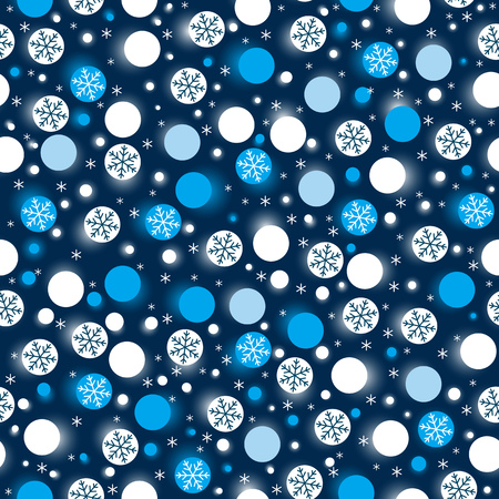 blue wrapping paper with snowflakes,  illustrationのイラスト素材