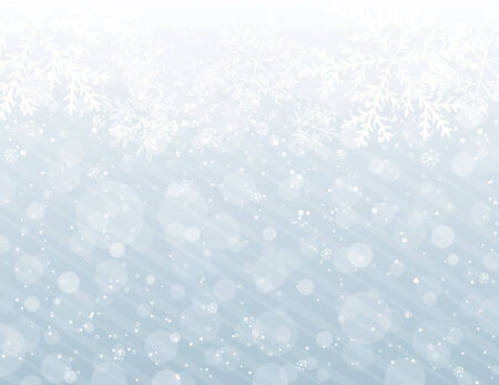 silver christmas background with snowflakes, illustrationのイラスト素材