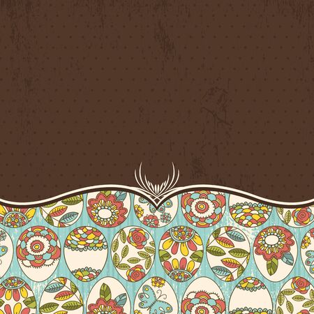  background with many easter eggs, vectorのイラスト素材