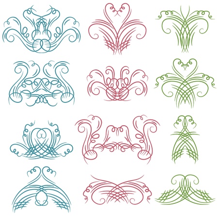 decorative  ornaments for design, vectorのイラスト素材