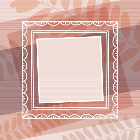 beige decorative background with frame, vectorEPS10. Contains transparent objectsのイラスト素材