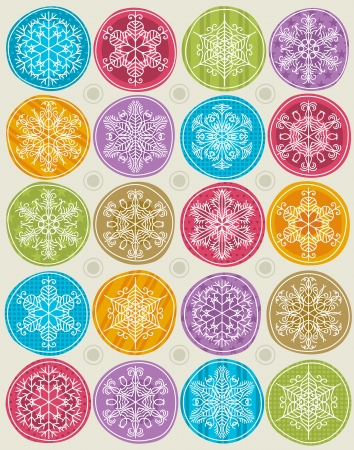 christmas background with snowflakesのイラスト素材