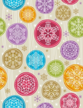 christmas background with snowflakes, vector illustrationのイラスト素材