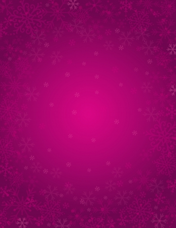purple background with  frame of snowflakes,  vector illustrationのイラスト素材