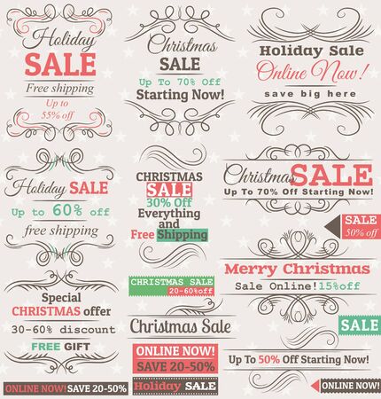 Set of special sale offer labels and banners のイラスト素材