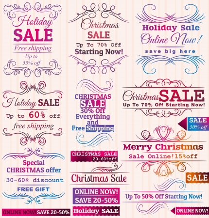 Set of special sale offer labels and bannersのイラスト素材