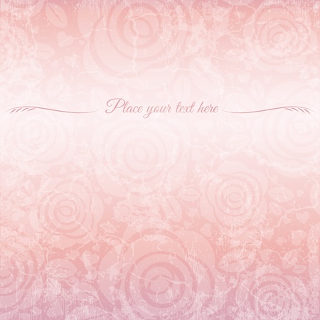 background of roses with place for message, vector illustrationのイラスト素材