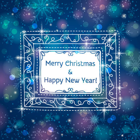 blue brightness background with label with text, vector illustrationのイラスト素材