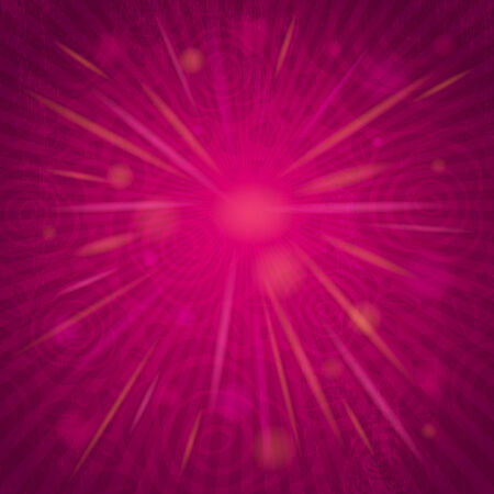 pink background with flowers and hearts, vector illustrationのイラスト素材