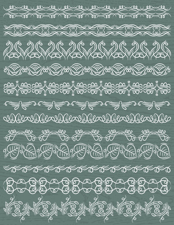 Set of Lace Paper with flower, vectorのイラスト素材
