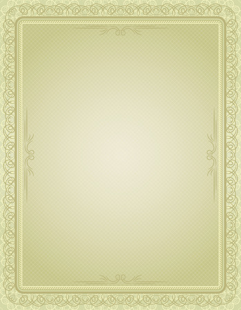 certificate background with calligraphic lines, vectorのイラスト素材