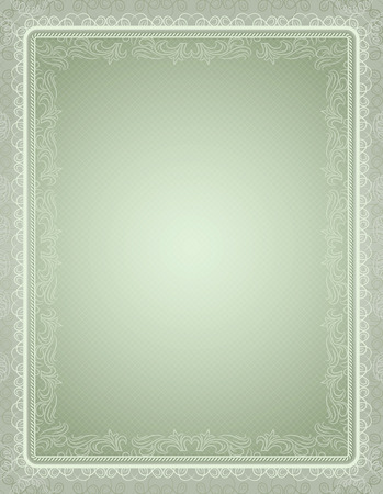 certificate background with calligraphic lines, vectorのイラスト素材