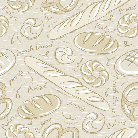 Background with different breads.
Ideal for printing onto fabric and paper or scrap bookingのイラスト素材