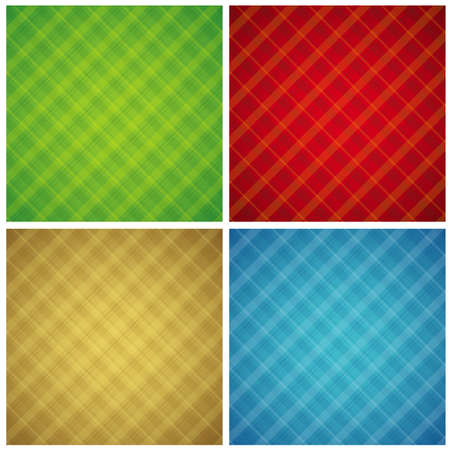 Four color checked background, vector illustrationのイラスト素材