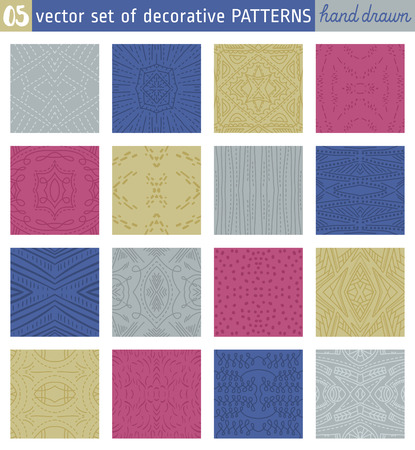 Seamless Patterns backgrounds. Ideal for printing onto fabric and paper or scrap booking. Vector illustrationのイラスト素材