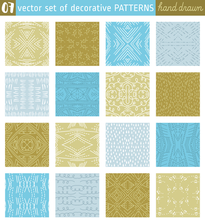 Seamless Patterns backgrounds. Ideal for printing onto fabric and paper or scrap booking. Vector illustrationのイラスト素材