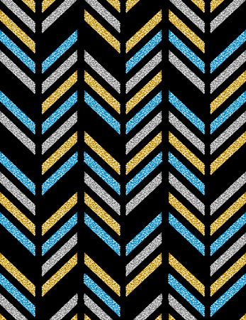 Black backgrounds with blue, golden and silver glittering diagonals, vector illustrationのイラスト素材