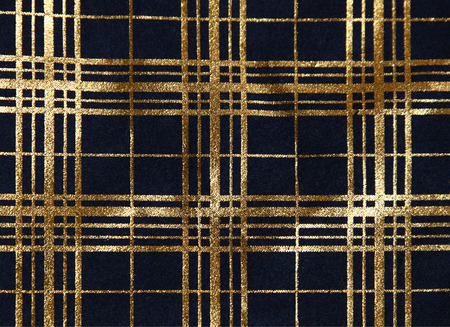 Shiny yellow gold plain over blue background