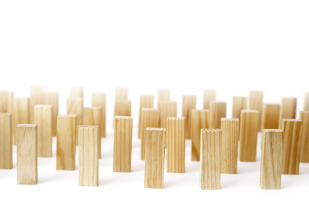 Wooden rectangles arranged differently over a white background. Copy space.
Cover background template for the presentation, brochure, web, banner, catalog, poster, book, 
magazineの写真素材