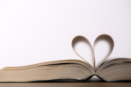 Heart Book Pageの写真素材