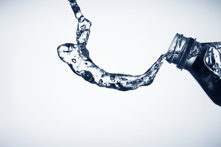 Water Splash From Bottleの写真素材