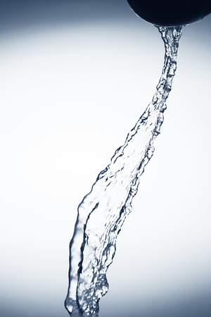 Blue water splashの写真素材