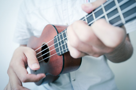 Playing Ukuleleの写真素材