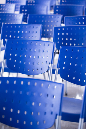 Close-up Shot Of Rows of Chairsの写真素材