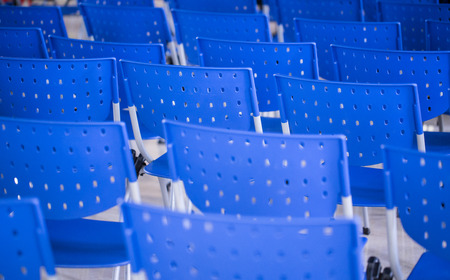 Close-up Shot Of Rows of Chairsの写真素材