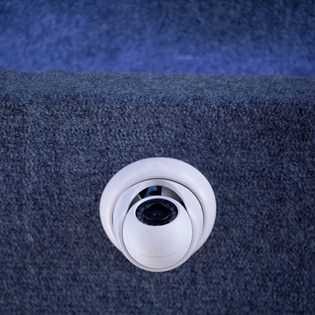 Modern Security Camera on the Ceiling