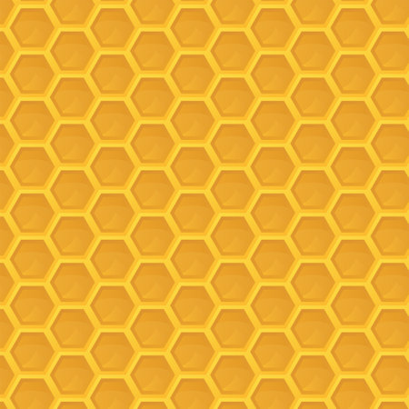Seamless pattern with honeycomb. Vector illustration with hexagonal texture.のイラスト素材